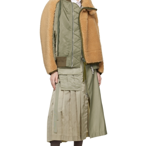 NEW Sacai Pockets Slide Sandal (Men) 10US / 43EU, KHAKI Made in Japan - Picture 5 of 5